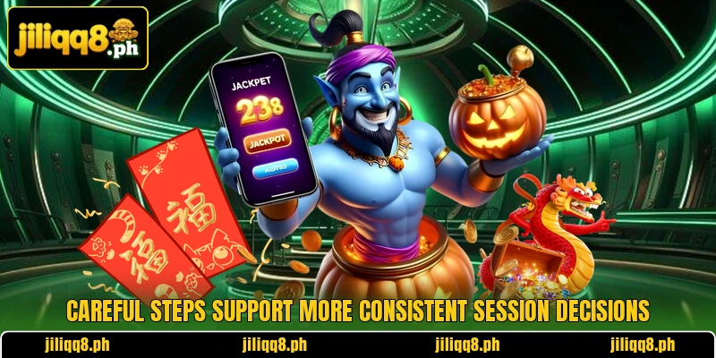 Careful steps support more consistent session decisions Careful steps support more consistent session decisions