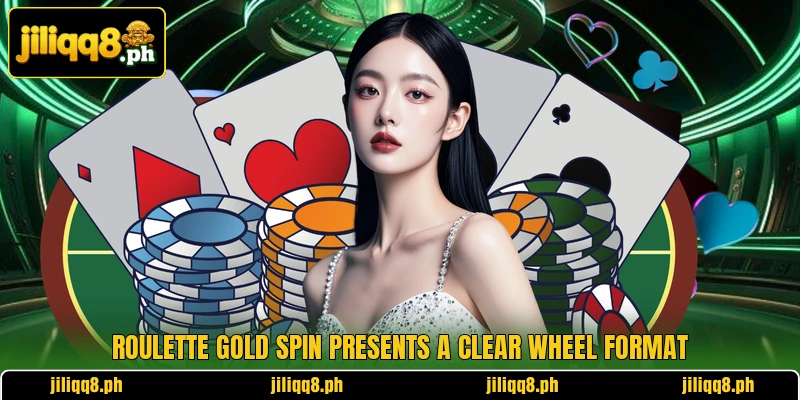 Roulette Gold Spin presents a clear wheel format